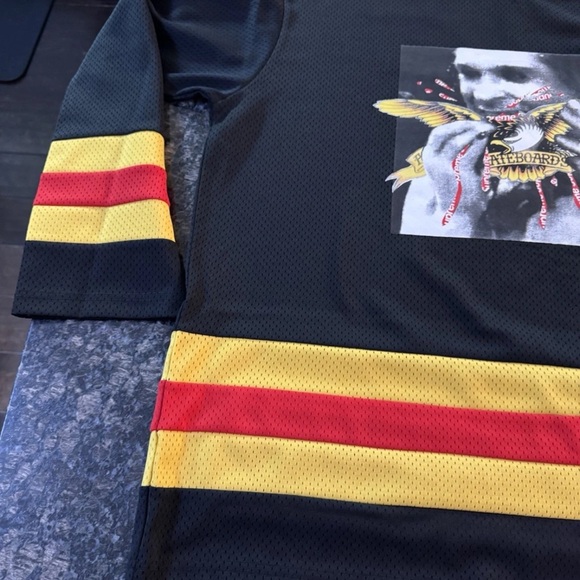 Supreme‎ ANTIHERO Ozzy Hockey Jersey Size Large Shirt Pullover black L New - Picture 6 of 8
